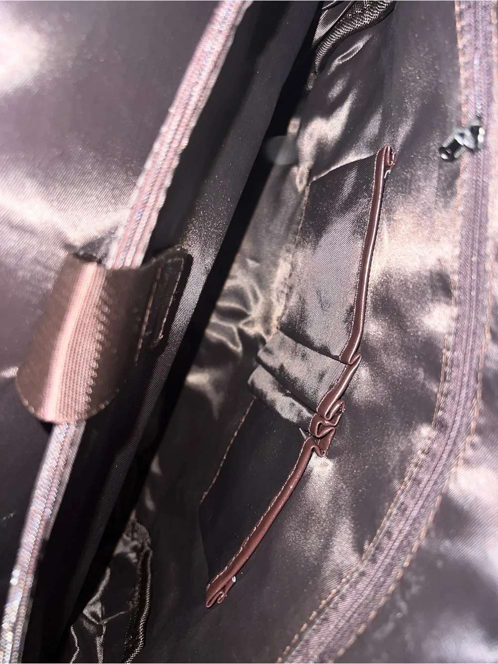 Black Leather Briefcase Messenger Bag